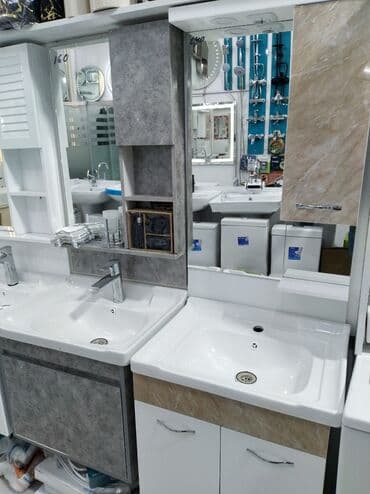 hamam tulpan: Bu dəstə hamam otağı üçün nəzərdə tutulmuş iki ədəd lavabo daxildir — 1