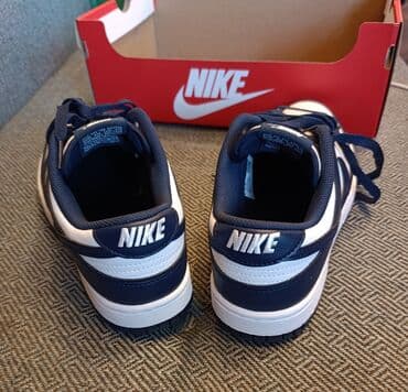 Moskviç: Nike Dunk Low (dəniz mavisi/ağ) - Klassik Dunk silueti, aşağı boğazlı — 3