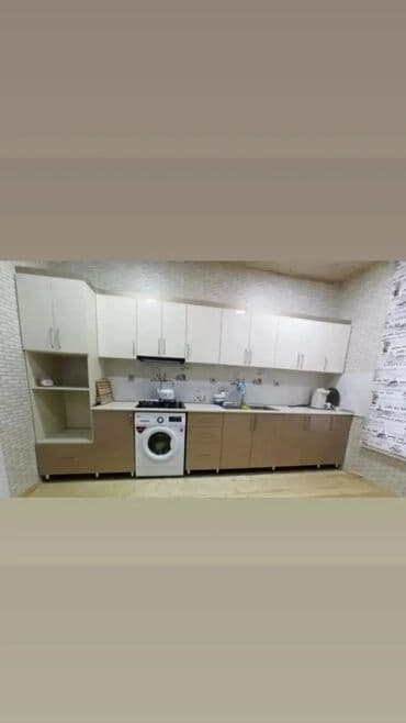 белый стол на кухню: Sifarişlə mətbəx dəsti, Özü çəkən petlələr, Mat laminat, Kredit yoxdur, Pulsuz çatdırılma — 7