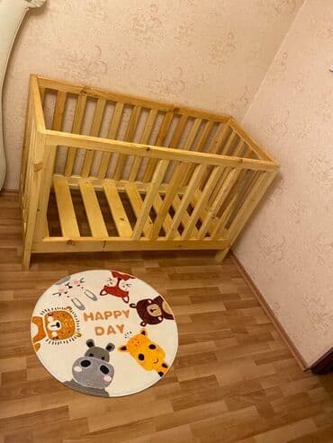 Salon, tibbi mebel: Oğlan və qız üçün, Dördbucaq, Beşik, Matrassız, Yellənmə mexanizmsiz — 1