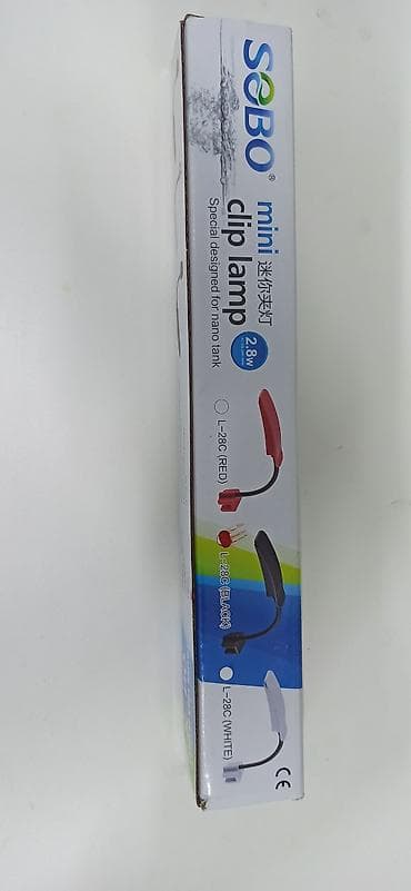 SOBO akvarium aksesuarları dəsti 1) SOBO Mini Clip Lamp – L-28C -