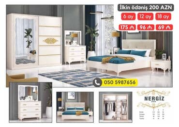 avanqart: İkinəfərlik çarpayı, 2 tumba, Dolab, Termo, Azərbaycan, Yeni — 6