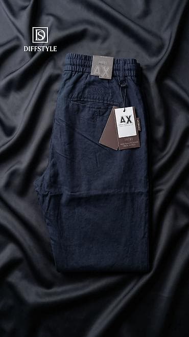 kisi paltosu: Armani Exchange (AX) kişi şalvarı - Stil: Slim tapered siluet — 2