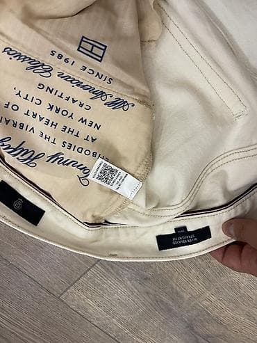 şalvar cins: Bol kəsim Şalvar, Tommy Hilfiger, L, rəng - Bej — 4