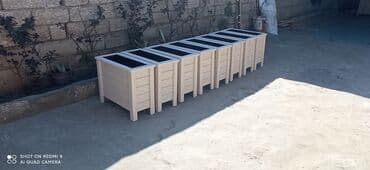 Taxta dibcəklər dekorativ ağaclar və güllər üçün istənilən ölçüdə və