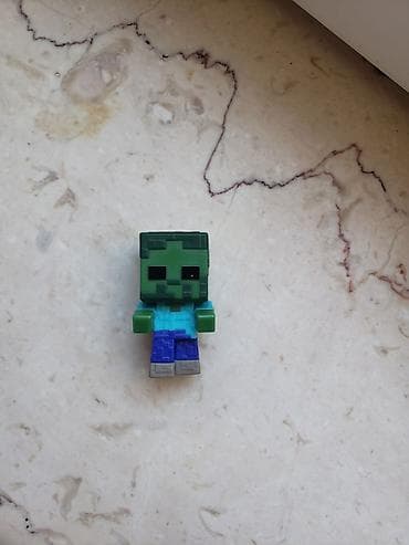oyuncaq masin: Minecraft üslubunda mini fiqur – “zombi” xarakteri - Material: sərt — 1