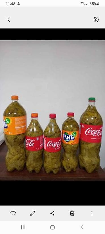 Duzlu suyla sıx yigilib nazik yumşaq yarpaqdir.1 litrlik butulka 5 lalafo.az -da Duzlu suyla sıx yigilib nazik yumşaq yarpaqdir.1 litrlik butulka 5