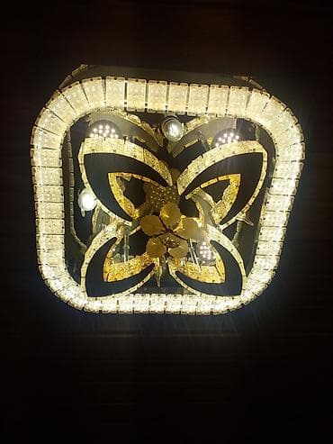 mona liza: Led Çılçıraq, 4 və daha çox lampa, Metal — 1