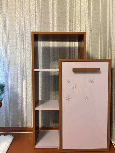 uşaq otağı ucun xalcalar: Oğlan və qız üçün, 1 qapı, Açılan, Düz dolab — 2