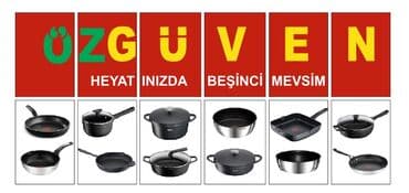 Tava, rəng - Qara, Paslanmayan polad, Tefal
