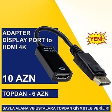 15.6 led slim: Display Port adapterlər SAYLA ALANA VƏ USTALARA TOPDAN QİYMƏTLƏ — 9
