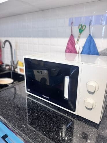 Mikrodalğalı soba Samsung, Ayrıca dayanan, Mikrodalğalar ilə, rəng - Ağ