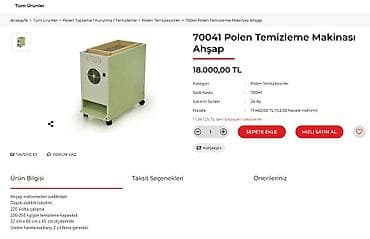 Kənd təsərrüfatı: Çiçək tozu (Polen) qurudan və təmizləyən apatatlar.(Civan firması) — 7