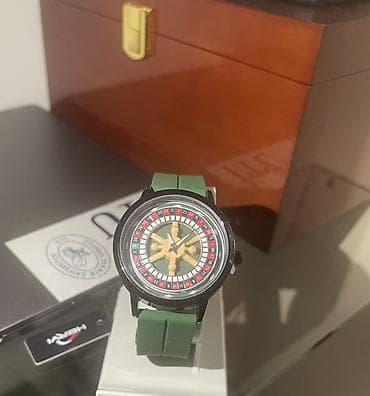 rmen: Yaşıl casino, dekorativ moda saat. Paslanmayan polad. Heç istifadə — 3