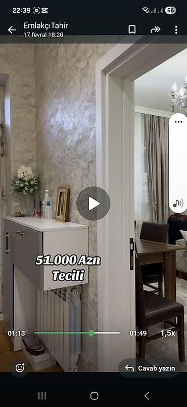 agcabedi kiraye evler: Digah, 3 otaqlı, Köhnə tikili, 90 kv. m — 1