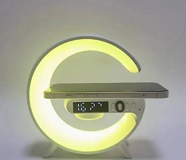 polis sekili: • SİFARİŞLƏ GƏTİRİLİR 🛍️ • RGB LED masa lampası + rəqəmsal saat + — 2