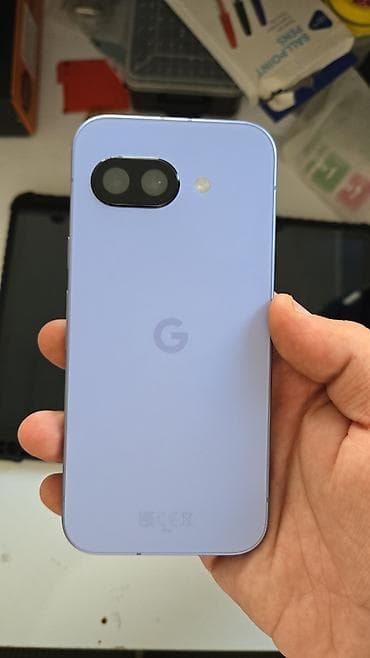 hard disk ssd: Google Pixel 9a, 128 GB, rəng - Bənövşəyi, Sensor, Simsiz şarj — 1