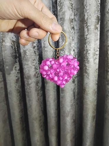 mini çanta: Muncuqdan hazırlanmış aksesuar dəsti - Ürün tərkibi: 2 ədəd əl işi — 3