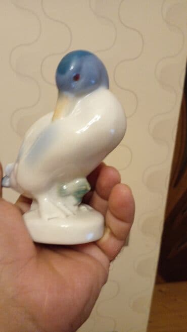 vitrin dekor: Fiqur, Keramika, rəng - Ağ — 1