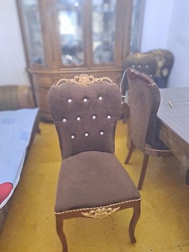 balkon stul: Klassik üslubda yemək otağı stulu 1i 45 manat real aliciya endirim — 1