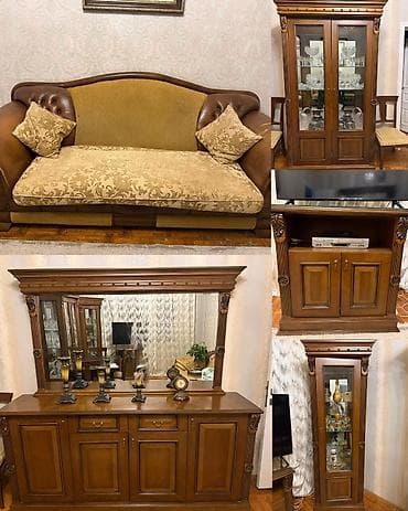 saloglu mebel divanlar: Qonaq otagi mebeli hamisi birlikde 1000azn. Temiz taxtadir. Masa ve 7 — 1