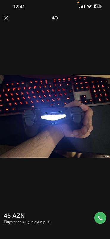 oyun notebooku: PlayStation 4 üçün orijinal DualShock 4 oyun pultu - Rəng: qara - — 1