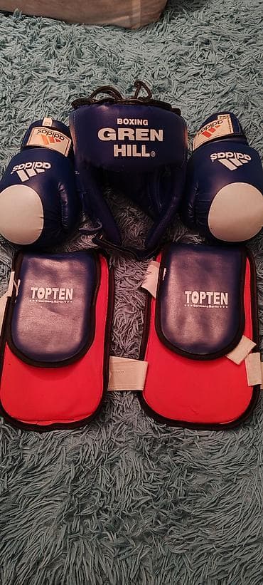 cadır kamp: Boks təlim dəsti - Brendlər: Adidas, Green Hill, Top Ten - Rəng: mavi — 1