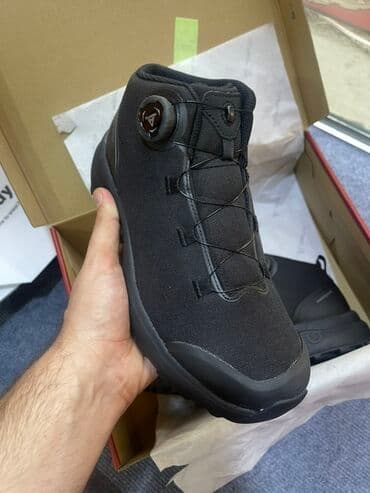 туристические мужские ботинки: Humtto suya davamli qiş ayaqqabisi – unisex, qara rəng. 39 razmerden — 2