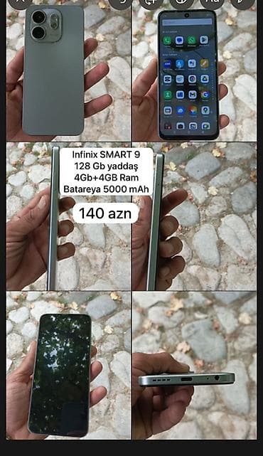 Infinix Smart 9 HD, 128 GB, rəng - Gümüşü