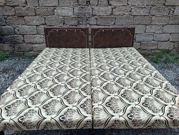 iydə tozunun qiyməti: Təzə çarpayılar. 1 nəfərlik çarpayılar 60manat. 2 nəfərlik taxt — 14