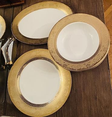 Boşqablar, 8 ədədli dəst, rəng - Ağ, Keramika, Türkiyə