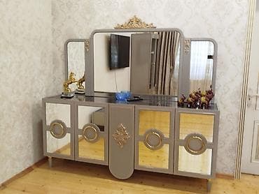 3 lü me - Rəng: boz-qızılı tonlarda - Material: MDF/laminat korpus — 1