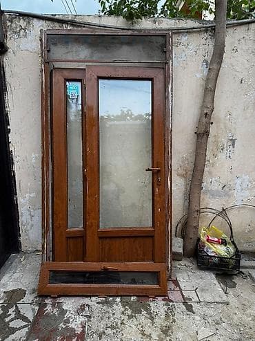 qapi ucun vinil: Uzun 2.30 Eni 1.20 PVC giriş sistemi – qapı və yan pəncərə bloku - — 1