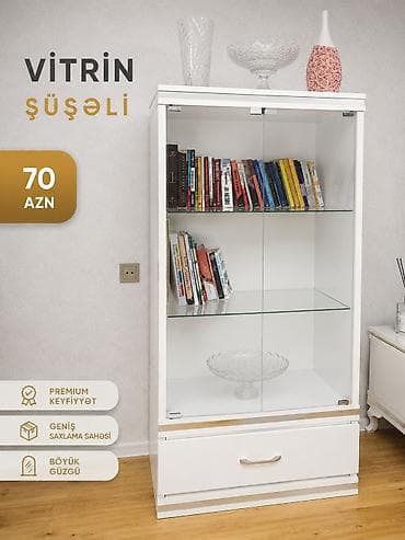 kabinet: Şüşəli dolab vitrini, İşlənmiş, Ünvandan götürmə — 1