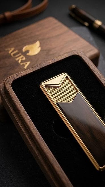 hediyyelik: AURA lüks elektrikli alışqan – (Qutusuz satılır) - Korpus: metal — 3