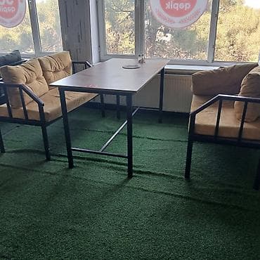 Metall karkaslı taxta masa - Üst səth: ağac naxışlı laminat/LDSP lalafo.az -da Metall karkaslı taxta masa - Üst səth: ağac naxışlı laminat/LDSP