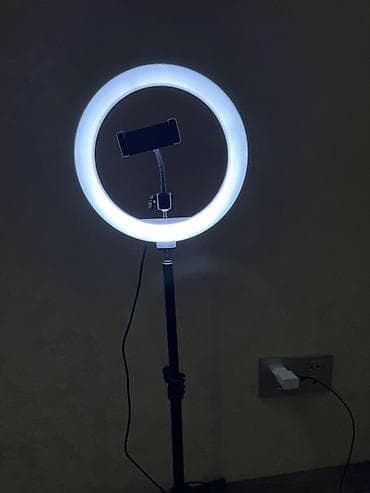 Fotokameralar: Halka LED işıq + tripod və telefon tutacağı - Halqa tipli LED işıq — 2