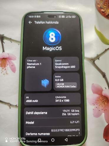 smart box satisi: Honor X9b, 256 GB, rəng - Yaşıl, İki sim kartlı — 3