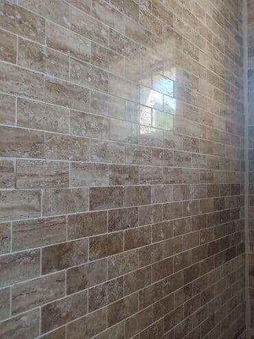 travertin: Travertin tebii das antibakterial fasad heyet üçün döseme pilleken — 2