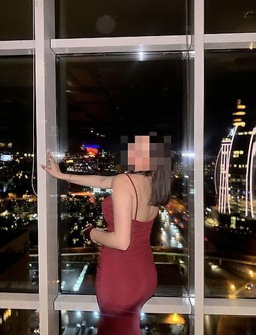 Женская одежда: Bordo rəngdə zərif gecə/libas - Model: bədənə oturan siluet — 2