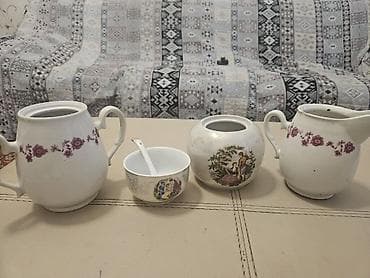 сервизы в баку: Qedimi qarışıq qablar birlikde 14 man. elmler — 3