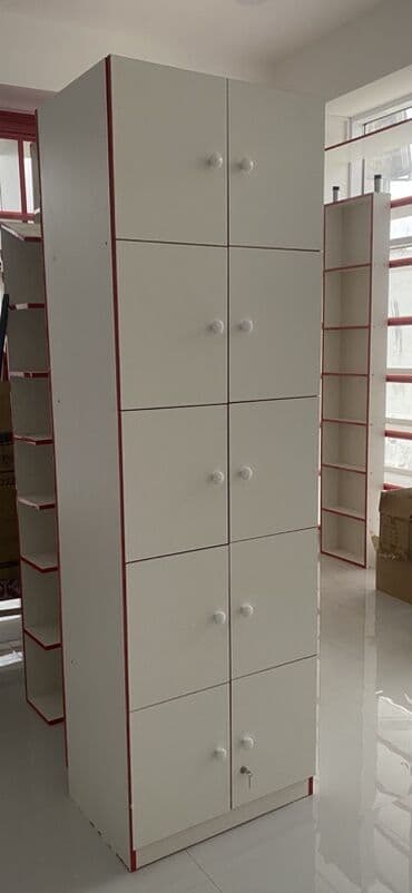 Канцтовары: Çoxgözlü saxlama şkafı - Material: laminat/MDFlam ağ rəngdə — 1