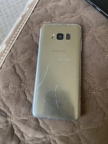 ikinci əl dondurucu: Samsung Galaxy S8, 64 GB, rəng - Qızılı, Qırıq — 2