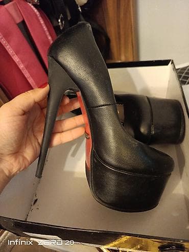 Tuflilər: Tuflilər, Ölçü: 37, rəng - Qara, İşlənmiş — 1