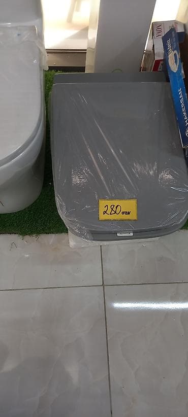 express weld 161: Tualet oturacağı qapağı – boz rəng - Forma: kvadrat-yumru (yumşaq — 1