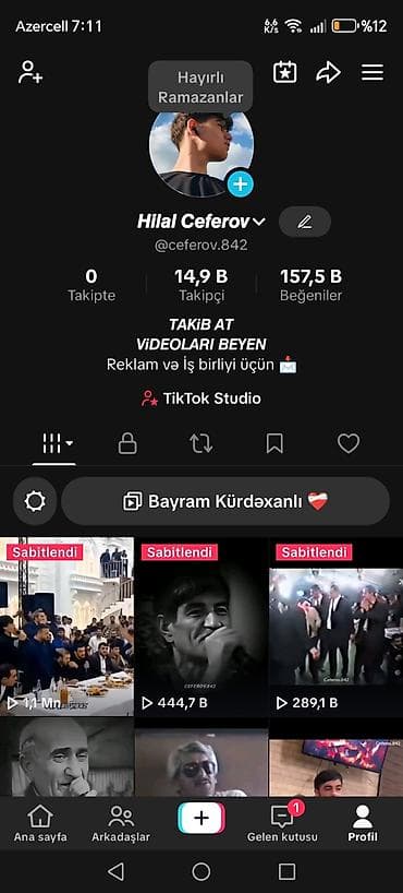 Kənd təsərrüfatı: Tiktok Səyfə 15k arginal aktiv səyfədi istəyən olsa bu nömrənin — 1