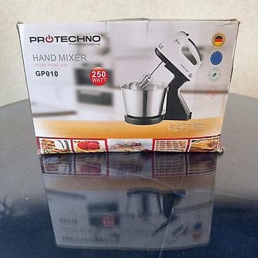 PROTECHNO GP010 dəstəkli əl mikseri Xüsusiyyətlər: - Güc: 250 W lalafo.az -da PROTECHNO GP010 dəstəkli əl mikseri Xüsusiyyətlər: - Güc: 250 W