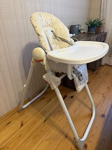 usaq oturacagi: Uşaq yemək stulu Mothercare - Rəng: krem/açıq bej naxışlı yumşaq — 2