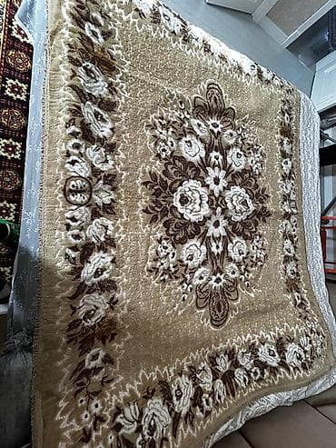 tek yatag: Yataq üçün Xovlu rəng - Bej Yataq örtüyü — 3