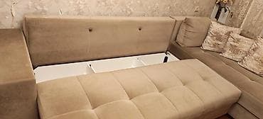 kunc divani: Künc divan, İşlənmiş, Açılan, Bazalı, Parça — 5